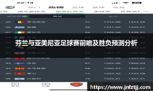 芬兰与亚美尼亚足球赛前瞻及胜负预测分析